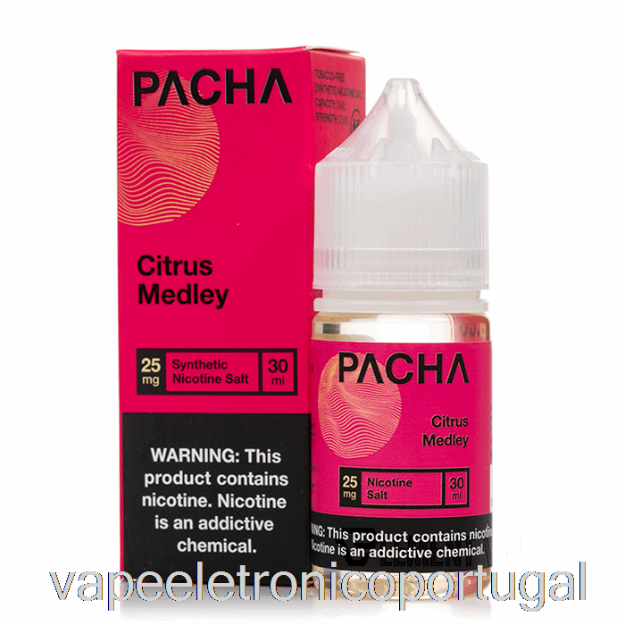 Vape Eletrônico Cítrico Medley - Sais De Pacha - 30ml 50mg